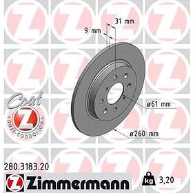 Otto Zimmermann Bromsskiva COAT Z 280.3183.20