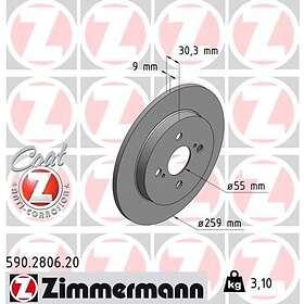 Otto Zimmermann Bromsskiva COAT Z 590.2806.20