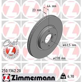Otto Zimmermann Bromsskiva COAT Z 250.1362.20