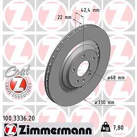 Otto Zimmermann Bromsskiva COAT Z 100.3336.20