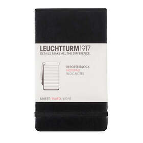 Leuchtturm1917 Anteckningsblock A6 Hard Linjerad Black