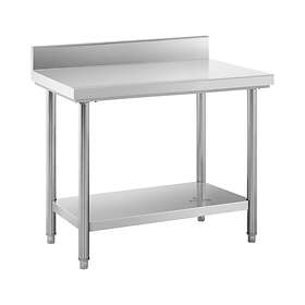 Royal Catering Stainless Steel Work Table Upstand 114kg 100x60cm