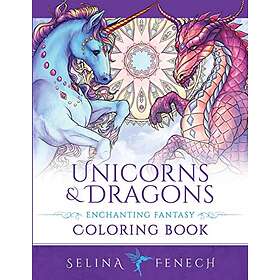 Unicorns And Dragons Enchanting Fantasy Coloring Book