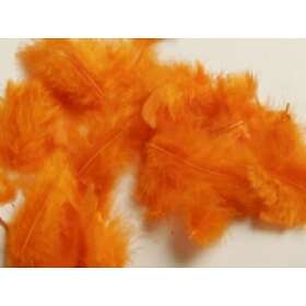 Diverse Fjädrar/Dun Orange 5-8cm ca. 7g