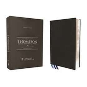 Niv, Thompson Chain-Reference Bible, Premium Goatskin Leather, Black, Premier Collection, Black Letter, Art Gilded Edges, Comfort Print