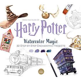 Harry Potter Watercolor Magic: 32 Step-By-Step Enchanting Projects (Harry Potter Crafts, Gifts For Harry Potter Fans)