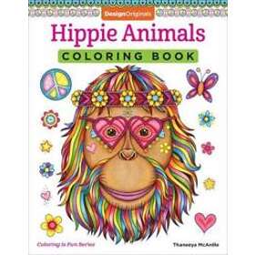 Hippie Animals Coloring Book