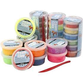 Foam Clay Perleler Blandede Farver 28x