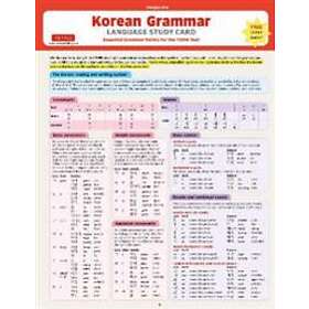Korean Grammar Language Study Card