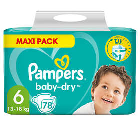 Pampers Baby-Dry Lot de 62 couches Taille 6 13 à 18 kg : : Bébé et  Puériculture