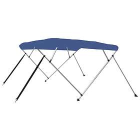 vidaXL 4 Bow Bimini Top Blue 243x180x137 cm