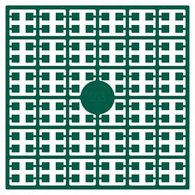 PixelHobby Midi Pärlor 505 Extra mörk Smaragdgrön 2x2mm 140 pixels