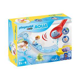 Playmobil 1.2.3 70637 Water Slide with Sea Animals