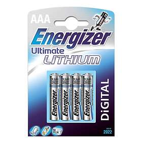 Energizer AAA Ultimate Lithium 4-pack