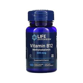 Life Extension Vitamin B12 Methylcobalamin 500mcg 100 Kapslar