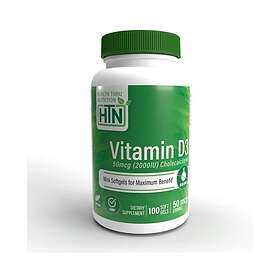 Health Thru Nutrition Vitamin D3 2000IU 100 Gélules