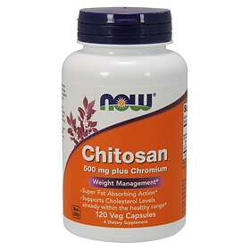 Now Foods Chitosan 500mg Plus Chromium 120 Kapslar
