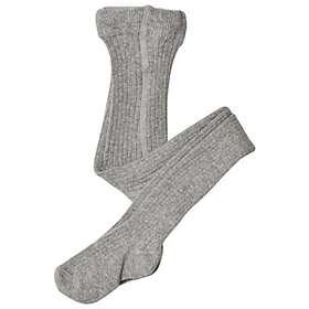 Melton Basic Ribbstickade Strumpbyxor Grå 68-74 (Jr)