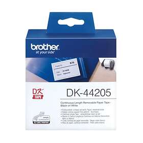 White labels BROTHER ETIKETTER 62mmx30,48m 62X30MM removable BORTTAGBART PAPPERSTAPE paper