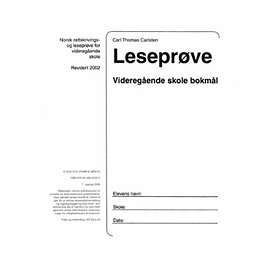 Leseprøve Videregående Skole