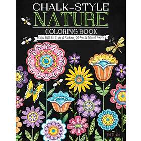Chalk-Style Nature Coloring Book