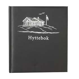 Hyttebok Sjø 21x24cm Sort