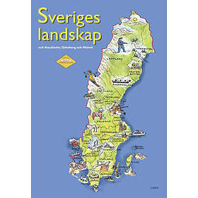 Lilla Uppslaget Sveriges Landskap Och Stockholm, Göteborg Malmö