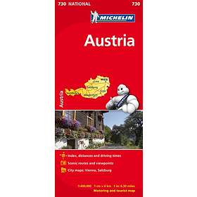 Österrike Michelin 730 Karta : 1:400000