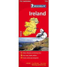 Irland Michelin 712 Karta : 1:400000
