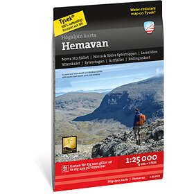 Högalpin Karta Hemavan 1:25.000