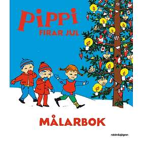 Pippi Firar Jul Målarbok