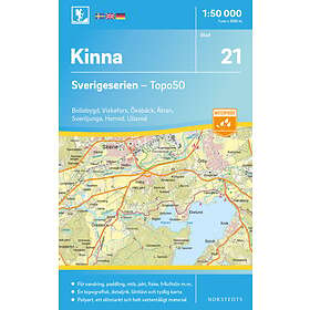 21 Kinna Sverigeserien Topo50 : Skala 1:50 000