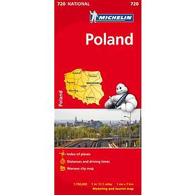 Polen Michelin 720 Karta : 1:700000