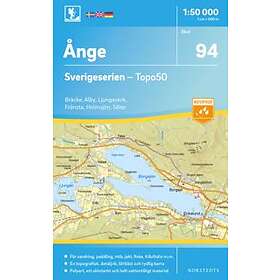 94 Ånge Sverigeserien Topo50 : Skala 1:50 000
