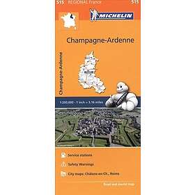 Champagne Ardenne Michelin 515 Delkarta Frankrike