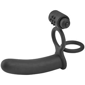 Sinful Double Pleasure Penetrator with Vibrating Cock Ring