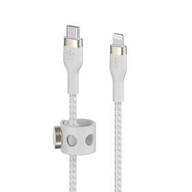 Câble tressé USB-C Lightning Belkin Pro Flex 1m - C&C Apple Premium Reseller
