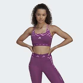 Adidas Hyperglam Techfit Medium-Support Zebra Bra