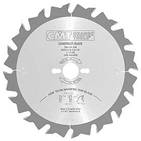 CMT Sågklinga för trä 286; 250x2,8x30; Z16; 15°