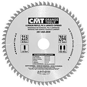 CMT Sågklinga för aluminium 297; 216x2,8x30; Z64; -6°