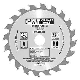 CMT Sågklinga för trä 291; 140x2,4x20; Z20; 15°