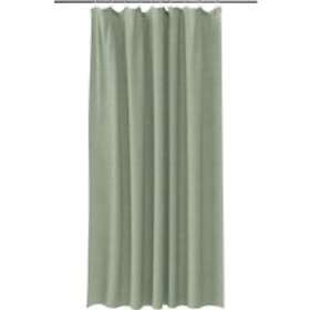 GoodHome Elland Green Tea Plain Shower Curtain (L) 200cm
