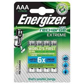 Energizer Accu Recharge Extreme 416879 AAA HR03 NH12 NiMH 800mAh