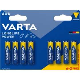 Varta Batteri LR6 AAA 1,5V High Energy (8 pcs)