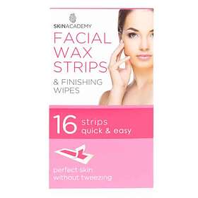 Skin Academy Pretty Smooth Facial Wax Strips & Finishing Wipes