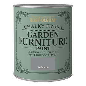 Rust-Oleum Chalky Finish Garden Furniture Paint Anthracite 750ml