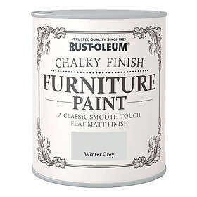 Rust-Oleum Chalky Finish Furniture Paint Winter Grey 750ml