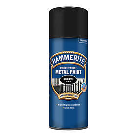 Hammerite Direct to Rust Metal Paint Smooth Black 400ml
