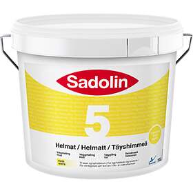 Sadolin 5 Väggfärg Helmatt Vit 10L