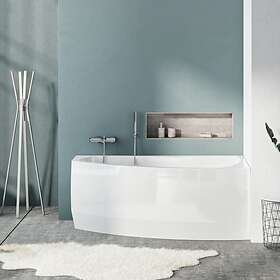 Swebad Västervik 160 cm Vänster Design (Vit)